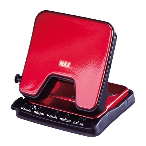 マックスパンチ軽あけパンチスクーバ35枚開け2穴レッドDP-35T/R