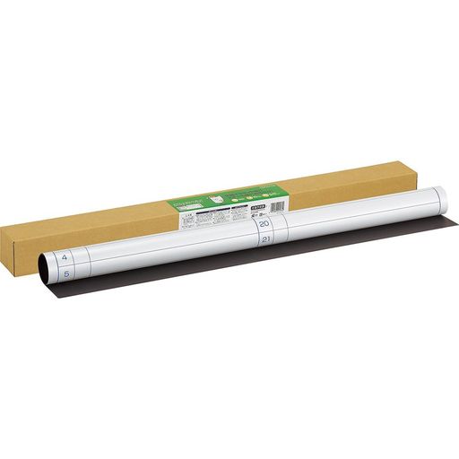 【寸法】 900x1x600mm 【罫内容】 月間予定表 【材質】 表面/PET、裏面/マグネットシート 【付属品】 ホワイトボード用マーカー(黒・赤)各1本、イレーザー(マグネット付き)1個、トレー1個