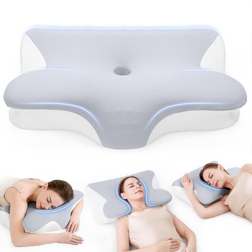【首が痛くならない快眠枕|眠りの質を見直したい方へ】快眠枕を選ぶうえで大切なのは、首のカーブにフィットして自然な寝姿勢を保てることや、横向き寝・仰向け寝など様々な寝姿勢に対応できることです。さらに、自分に合った高さへ調整できることや、ムレにくく清潔に使えることも快適な眠りには欠かせません。Pursayの低反発安眠枕は、こうした快眠の条件をバランスよく取り入れ、人間工学に基づいた3D立体構造が首と肩にやさしくフィットしながら、呼吸しやすい自然な寝姿勢へ導きます。さらに、ひんやり冷感カバーが快適な睡眠環境を整え、毎日の眠りを、より深く心地よい時間へ導きます。 【首・肩にフィット|自然な寝姿勢を支える3D立体構造】人間工学に基づいた波型+くぼみ型の3D立体構造が、首と頭のカーブに自然にフィットし、首や肩への負担を分散しながら、無理のない寝姿勢をサポートします。中央のくぼみは仰向け寝に、両サイドの高さは横向き寝にフィットする設計で、寝返りをしても頭の位置が安定しやすく、枕からズレにくい構造です。