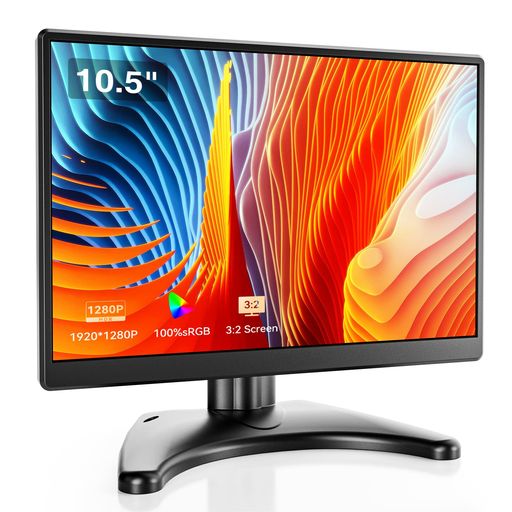 小型モニター 10.5インチモニター 1920x1280解像度 Eyoyo HDMモニター100% SRGB色域 FHD IPSモニター 178°視野角 3:2モニター IPSパネル USB給電可 ゲームモニター Type-C/mini HDMI
