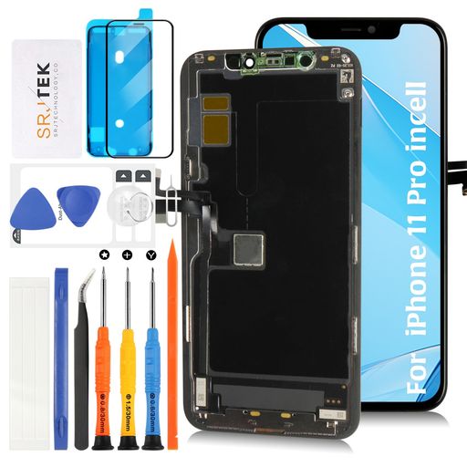 SRJTEKForiphone11Pro�վ��ѥͥ���̸򴹽����ѥ��å��ѥͥ륻�å�5.8�����A2215A2160A2217��ǥ���б�LCD�ǥ����ץ쥤���å�...