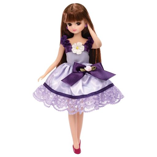 Rakuten - タカラトミー(TAKARATOMY)『リカちゃんドレスLW-03グレープリボンフラワー』着せ替えお人形おままごとおもちゃ3歳以上玩具安全基準合格STマーク認証Liccaワンサイズ