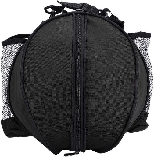 バスケットボールバッグ収納ポケット付き防水7号球対応バスケ用リュックサック肩掛けタイプ手提げ可能男の子女の子に最適(ブラック)