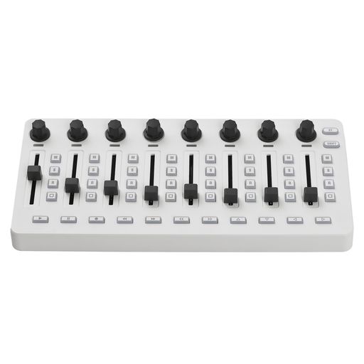 Btuty MIDI コントロール USB MIDIコントローラーミキサー MIDI ミキシングコンソール 43 ボタン 8 ノブ 8 プッシュボタン BT 接続バッテリー/Type-C 電源 USB MIDI