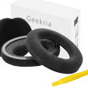 GeekriaイヤーパッドComfort互換性パッドゼンハイザーSennheiserHD598HD598SEHD598CSHD599ヘッドホンに対応イヤパッド/イヤークッション/イヤーカップベロア(ブラック)