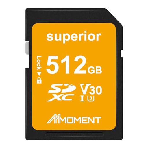 MMOMENT SDカード 512GB メモリーカード 4K動画対応 / デジタルカメラ/一眼レフ / V30 / Class10 / UHS-I / U3【最大…