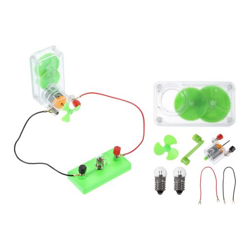 PATIKILDIY発電機モーターセット2個ミニハンド発電機モーター組み立てキット電球ホルダー付き手回し発..