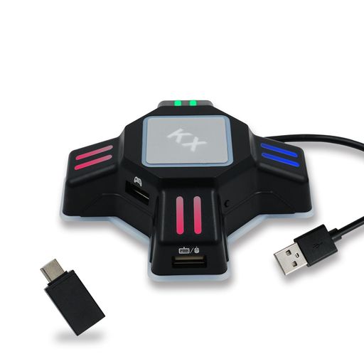 商品紹介:KXアダプターは、プレーヤーがUSBキーボードとマウスを使用してさまざまなデバイスでFPSゲームを楽しむことができる革新的な製品です。マウスの感度と精度を調整することができます。本製品は、ゲームキーの変更をサポートしていません。ご使用前に製品詳細ページまたはマニュアルを参照し、最新のファームウェアにアップデートしてください。 互換性:プラグアンドプレイするだけです。PS4/PS4 Pro/PS4 Slim/Xbox One/Xbox One S/Xbox One X/Xbox 360/Xbox 360 Slim/PS3/PS3 SlimおよびSwitch/Switch2と互換性があります。*Switch2は対応しません。市販に流行している様々なハンドルとキーボード、マウスをサポートします。 ゲーム専用:Fortnite、PUBG、バトルフィールド、Call of DutyゲームなどのFPS、TPS、RPG、RTSゲームに適しています。 高性能 :遅延なし、性能向上、データの遅延なしの最新技術を搭載しております。遅延やカトンなどの悩みがありません。