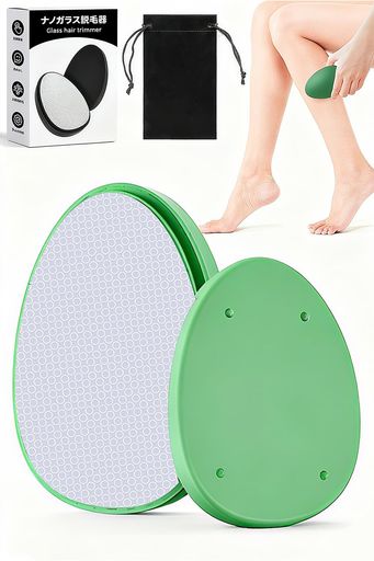 【誰でも簡単!擦るだけ】最新の除毛技術を採用したナノ脱毛器は、軽くこするだけでムダ毛を痛みなく除去できます。従来のワックスやカミソリの除毛方法とは違い、化学物質が一切含まれておらず、黒ずみも残さず、物理脱毛ですべすべ肌を実現できます。 【範囲広く適用&amp;角質除去】 ナノ粒子加工による微細な表面構造が、ムダ毛を除去する同時に角質もやさしくケアできます。市販の粗い素材の同類製品と比べて、本製品は接触面がより滑らかで、痛みや肌への刺激を抑え、安心してご使用いただけます。脚・腕・お腹などの部位にも使用でき、たった10秒のケアで透明感のある美肌へ導きます。ご注意:使用時力強くこすりすぎず、優しくご使用ください。 【男女兼用&amp;高品質素材】​男女を問わず幅広く使用可能です。この脱毛ツールは、高品質のガラスと ABS 素材を採用して、表面が滑らかで安全性・信頼性に優れ、安心して使用できます。​ローションやシェービングクリームなどの補助用品は不要。それだけでなく、コストを大幅に節約できる上、アレルギー反応のリスクも回避できます。