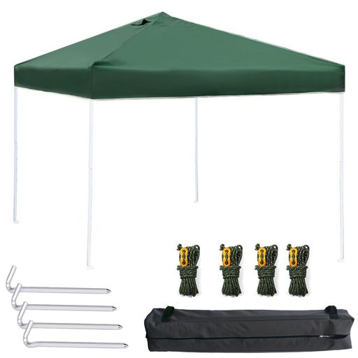 Leechatwinタープテントワンタッチテントパーティーテント3mx3mUVカット耐水圧生地通風口大型テント日よけイベントテント組立て簡単lee-240424(グリーン)