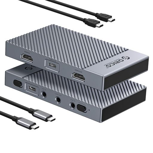 ORICO 4K@60Hz HDMI キャプチャーボード パススルー機能 HDR VRR 超低遅延 高速転送 ビデオキャプチャー ゲーム/ビデオ/会議/ライブ配信用 録画 画面共有 Switch PS5/PS4 Xbox Windows MacOS
