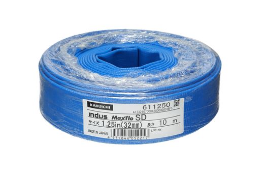 内径:32mm 長さ:10m 許容圧力(23度時):0.7MPa 使用温度範囲:0~35度 材質:PVC製
