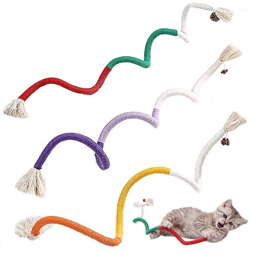Other - 猫おもちゃ3個セット噛みロープ遊び道具歯磨き一人遊び耐久性が高い紐運動不足解消無毒で安全歯固め棒