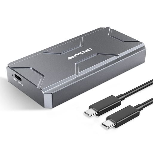 ANYOYO40Gbps&USB4M.2PCIe2280M-KEY(B+MKEY)NVMeSSD外付けケース40GbpsNVMESSDケース最大2700MB/sアルミ合金製USB-C接続 ANYOYO40Gbps&USB4M.2PCIe2280M-KEY(B+MKEY)NVMeSSD外付けケース40GbpsNVMESSDケース最大2700MB/sアルミ合金製USB-C接続