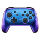 eXtremeRateフェースプレートバックプレートハンドルswitchプロコンに対応用、カメレオングロッシースイッチプロコンに対応用DIY交換用グリップハウジングケースカバー-パープルブルーカメ…