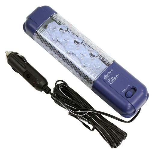 Rakuten - メルテック(meltec)LEDライト明るさ2段階切り替えスイッチ付(LED球4コ点灯/全灯10コ)DC12V/24V共通取付け:マグネット/吊り下げフックショートタイプMeltecLF-A