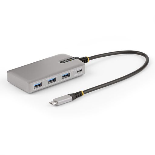 StarTech USB-Cハブ 4ポート 3A+1C 4K DP Alt対応 100W PDパススルー 30cm一体型ケーブル HB31C3A1CDPPD3