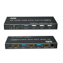 kvmスイッチhdmi8KUSB3.0スイッチャーHDMI切替器2ポートHDMI2.1HDCP2.2UltraHD7680x4320@60Hz、3840x216...