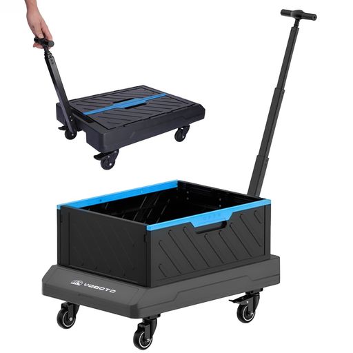 【商品詳細】サイズ(4輪時):幅44x奥行67x高さ72.5/84/95.5cm、(2輪時):幅46x奥行42x高さ119/130/140cm、折りたたみ時:幅46x奥行66x高さ12cm。重量:約9.15kg。 【高耐荷重&amp;丈夫な素材】4輪時最大150kg、2輪時最大75kgまで対応。PP、スチール、TPRで耐久性に優れています。 【4輪・2輪切り替え】4輪で安定して重い荷物を運び、2輪で小回りが効いて長い物や高さのある荷物を運びやすいです。 【ハンドル高さ3段階調整】使用者の身長に合わせて、ハンドルの高さを3段階で調整可能。自然な姿勢で操作できます。 【コンパクトに折りたたみ収納】使用しない時は、車輪部分まで折りたたんで厚さ12cmに。車のトランクや玄関にも収めやすいです。 【さまざまなシーンで活躍】お買い物やオフィス、キャンプやBBQなどのアウトドア、スポーツにも便利です。