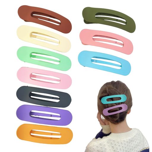 Getrays ヘアクリップ レディース 10個セット 滑り止め 大きめ バンスクリップ 11cm しっかりとまる 髪留め バレッタ 髪飾り スタイリング シンプル おしゃれ ヘアピン ヘアアクセサリー 普段…