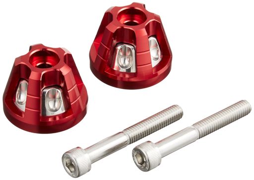 キタコ(KITACO)ユニオンバーエンドキャップレッドアルマイトGROM(グロム)DIO110ズーマーX等506-1157220