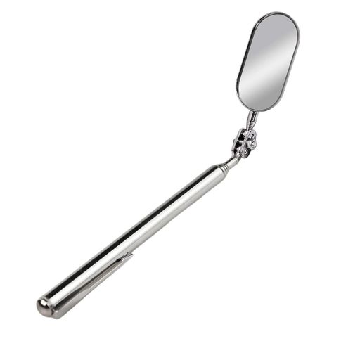 【商品仕様】サイズ:伸縮長さ約185~515mm、1本セット、カラー:シルバー、重量:74g。 【高品質素材】高品質のステンレス鋼とガラスで作られており、滑りにくい、変形しにくく、耐食性に優れており、丈夫で耐久性があり、長期間の使用いただけますし。 【伸縮式デザイン】ハンドルは伸縮式デザインで、異なるニーズに合わせて検査ミラーの伸縮棒の長さを調整でき、使いやすく持ち運びも簡単で、保管も非常に簡単です。 【360度回転式】検査ミラーは360°自由に回転し、見えにくい場所でもはっきりと確認でき、細部までしっかりチェックすることが可能です。 【幅広い用途】暗所や夜間の検査作業にだけでなく、ガレージ作業、家具、排水溝、換気口、狭い場所など幅広い用途に使用できます。