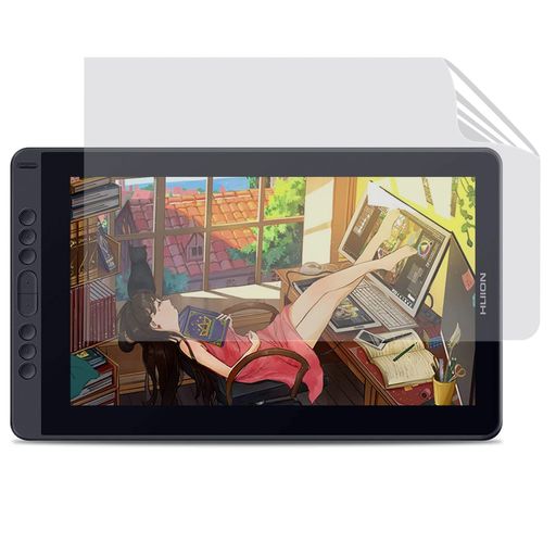 JPフィルム専門製造所液タブ専用保護フィルム(13.3インチ)[ブルーライトカット・反射防止・アンチグレア]指紋防止抗菌気泡レス自動吸着