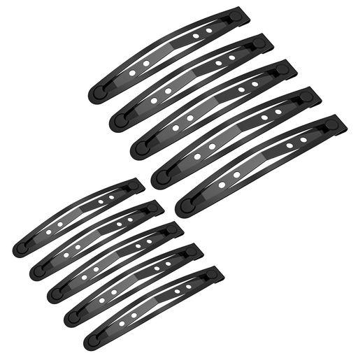 Hairpins - KISARGヘアピン髪留めパッチンピンヘアクリップレデイーズメンズ髪留めクリップ跡がつかないしっかりとまる滑り止め前髪(M*5個+L*5個M+L)サイズ