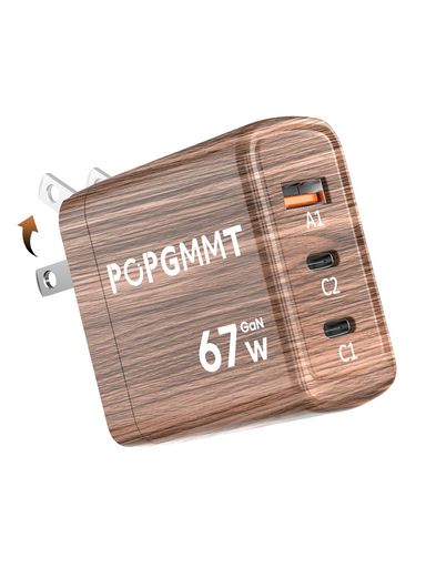 【長時間の充電待ちにさようなら!PD67W急速充電器】外出前や緊急時にバッテリー切れ?そんな時こそ、弊社のPD充電器USB-Cが大活躍します!POPGMMT67WタイプC急速充電器は2025年初めに新たにアップグレードされ、どのCポートでも...