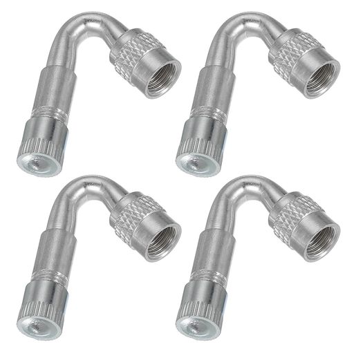 PATIKIL45度バルブステムエクステンション、ユニバーサルタイヤバルブステムエクステンダーアダプター4..