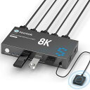 【8Kスイッチャー】HDMIKVMスイッチ2コンピューター1モニター、8K@60HZ2で13USB3.0ポート、EDIDアダパティブ、プラグアンドプレイとモニタ...