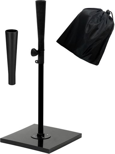 バッティングティー バッティング 60~94cm 少年大人野球ボール置きティー 練習道具 ティースタンド「交換用ソフトラバー1個付属」ボールホルダー硬式 軟式 ソフトボール 兼用 段階式 練習…