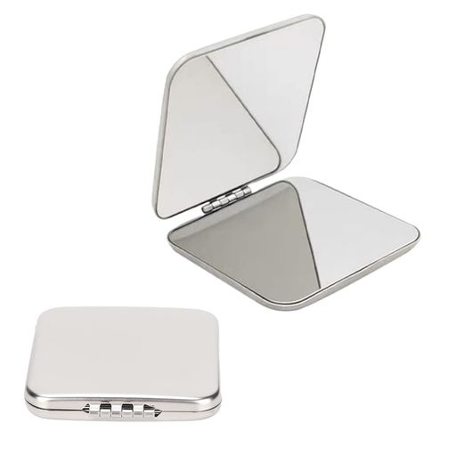 【製品特性】手鏡 サイズ:5.5*5.5cm304ステンレススチールミラー、割れない安全性なステンレス鏡、錆びることもありません。 【高品質材料】私たちの携帯型拡大鏡は高品質な材料で作られています。堅牢なフレームに包まれ、壊れにくく、耐久性があり、開閉しやすい。 【携帯に便利】手鏡 コンパクト 手のひらくらいの大きさ、驚き71gの重さなのでどこでも持ち行けます。外出前にカバンに入れます、飲み会やデートの時に簡単にメイク直しをすることできます 【折り畳み設計】手鏡 コンパクト 折り畳み設計でとってもコンパクト折り畳み式化粧鏡です。コンパクトに折りたためる設計なので化粧ポーチやかばんに入れても全く邪魔になりません。ミラーの角度は自由に調節できるのでお化粧直しも楽々。お好みの角度でメイクできます。通勤?通学、ビジネスやプライベート、パーティーの時にも大活躍。 【幅広く使用】日常的な使用、パーティー、デート、旅行などに適しています。年齢やシーンによって異なる女性のメイクニーズに対応しています。これはバレンタインデー、母の日、アニバーサリーデーに母親、姉妹、妻、彼女に贈る理想的なプレゼントです。