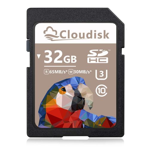 Cloudisk 32 GB SDカード SDHCカード UHS-I メモリカード クラス10、U 3、V 30、4 K UHD、SDカード (32GB)