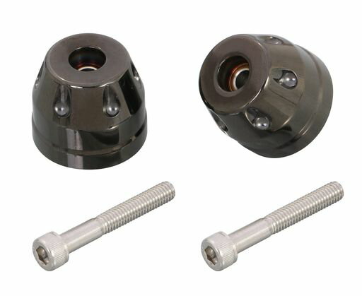 キタコ(KITACO)バーエンドキャップ(ダイヤモンドライクカーボン(DLC)コーティング)PCX125/PCX150/PCX160/ADV150/ADV160/フォルツァ等ステンレス削り出し506-1430130