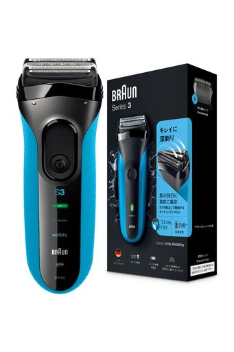 ブラウン電気シェーバーシリーズ3電動髭剃りメンズ3010s3枚刃水洗い/お風呂剃り可 ブラウン電気シェーバーシリーズ3電動髭剃りメンズ3010s3枚刃水洗い/お風呂剃り可