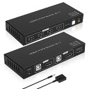 【2PC切替】HDMIUSB切替器4K60HzKVM切替器2入力1出力PC2台USB2入力4出力KVMスイッチャーセレクターキーボードマウスプリンター共有HDMI2入力1出力ハブ切替機