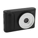 デジタルカメラ 4K、オートフォーカス VLOGGING カメラ 48MP 16X デジタルズームデジタルカメラ 2.4 インチ TFT スクリーン付き YOUTUBE ポータブルコンパクト小型ビデオカメラ、ティーン、大人、初心者、子供向け (黒)