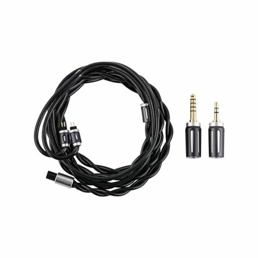 THIEAUDIOElitenoirハイエンドインナーイヤーイヤホン用アップグレードケーブル7x7x0.08mmの5N銀メッキ..