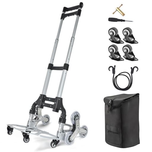 AutoGoキャリーカート折り畳み【段差も楽に超え・数秒開閉・360度回転】台車階段10輪静音業務用ハンド..