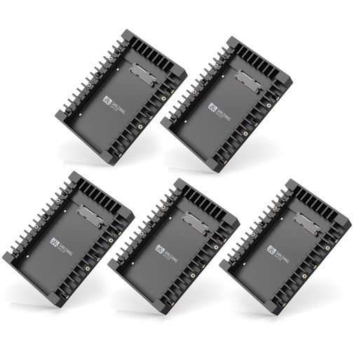 Other - SANZANGMASTER2.53.5変換マウンタHDD/SSD用変換ブラケットハードディスクケース2.5インチ3.5インチ変換5点セットsataインターフェース内蔵放熱デザインホットスワップサポートABSプラスチック製