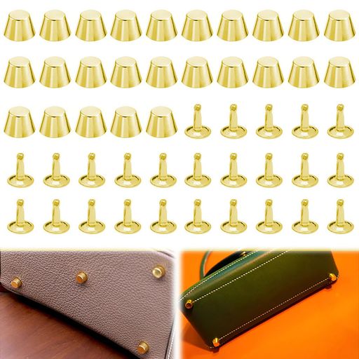 AAGWW25個12MM浅い金色皮革工芸品バケツくぎDIY手作り皮ベルト用リベッ亜鉛合金リベッ(デザイン:浅い金色25個セット)