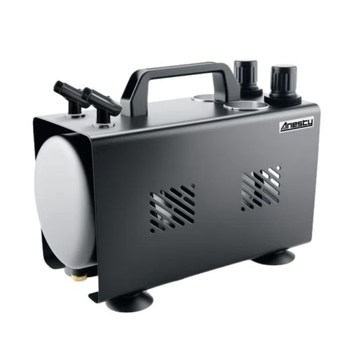 Anesty2in1エアブラシコンプレッサーセットエアブラシ用ワンタッチで色替え圧力を個別に調整できる独立..