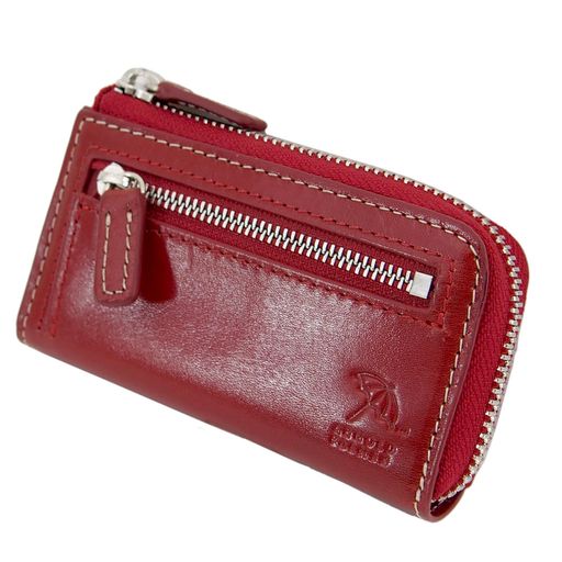 [アーノルドパーマー]カラフルシリーズ多機能キーケーススマートキー対応本革レザー4AP3637(Red)