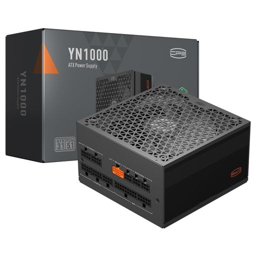 PCCOOLER CPS YN1000 電源、1000W 80 Plus Gold 認定 完全モジュラー PCIe 5.1 & ATX 3.1 ゲーミング PSU 幅広い互換性 135mm FDB ファン、フルジャパン電解コンデンサ - 10年保証