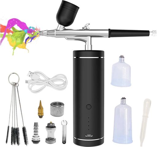 DAIDAIZAIエアブラシエアーブラシ充電式口径0.3mmダブルアクション残電量可視化自動電源2種類のシフト..