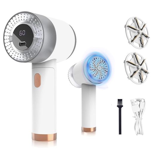 【2025年金賞·2倍効率】CHICHL毛玉取りけだまとり電動毛玉クリーナー毛玉とりType-C充電式3段階調整強力な6枚刃安全装置LEDディスプレ..