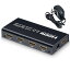 ELEVIEWHDMI分配器スプリッター1入力4出力4K/60HzHDMI2.0/HDCP2.2対応18Gbps4ポート同じ映像を4画面同..