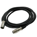 TECHマイクケーブルXLR(オス)/XLR(メス)3mTMCC-3ブラック