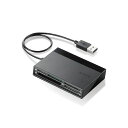 エレコム メモリリーダライタ USBハブ付 SD+MS+CF+XD ブラック MR-C24BK(2)